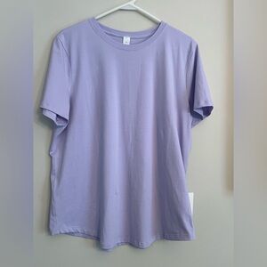 NWT Lululemon Love Crew shirt, Lavender Frost color, size 12